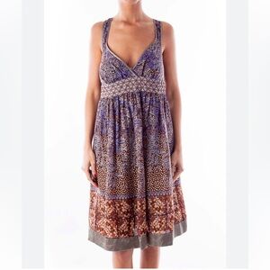 Johnny Was Multicolor Boho Mini Dress